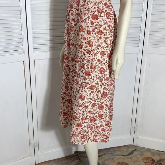 Japna Floral Midi Dress -  Tie Front Small - Picture 14 of 14